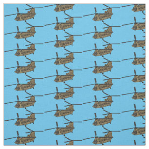Kinook militär helikopterillustration tyg