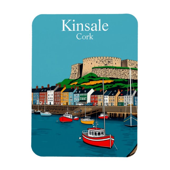 Kinsale Kork Ireland Harbour Magnet (Vertikal)