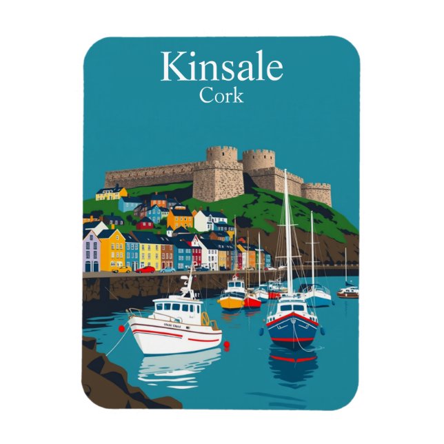 Kinsale Kork Ireland Irish Coastal Village Magnet (Vertikal)