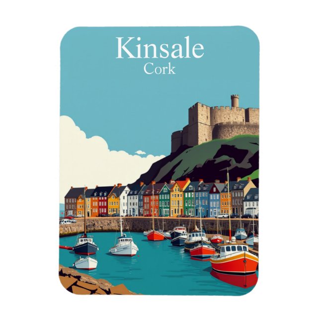 Kinsale Kork Ireland Irish Coastal Village Magnet (Vertikal)