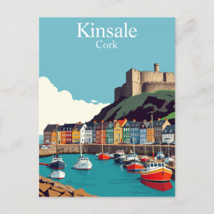 Kinsale Kork Ireland Irish Coastal Village Vykort