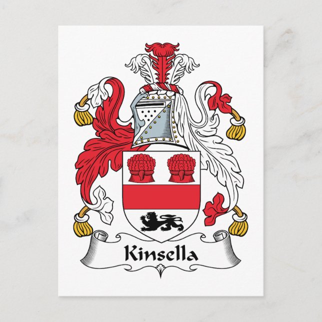 Kinsella Family Crest Vykort (Framsida)