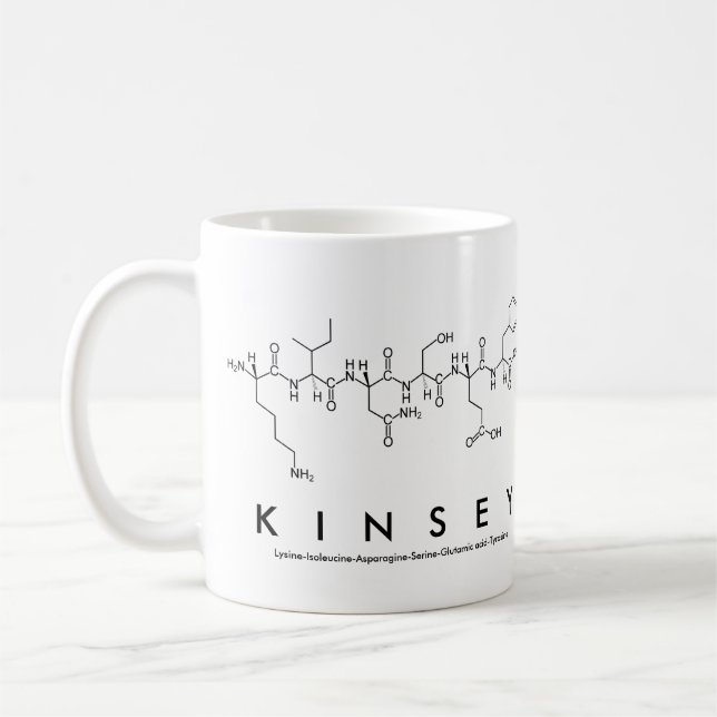 Kinsey peptide namn mugg (Vänster)