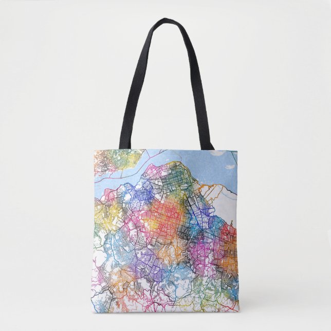 Kinshasa DR Kongo City Karta Tygkasse (Framsida)