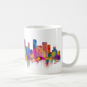 Kinshasa DR Kongo Skyline Kaffemugg