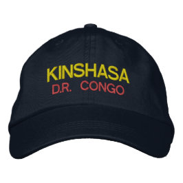 Kinshasa - Kongo Emboidred Hat Broderad Keps