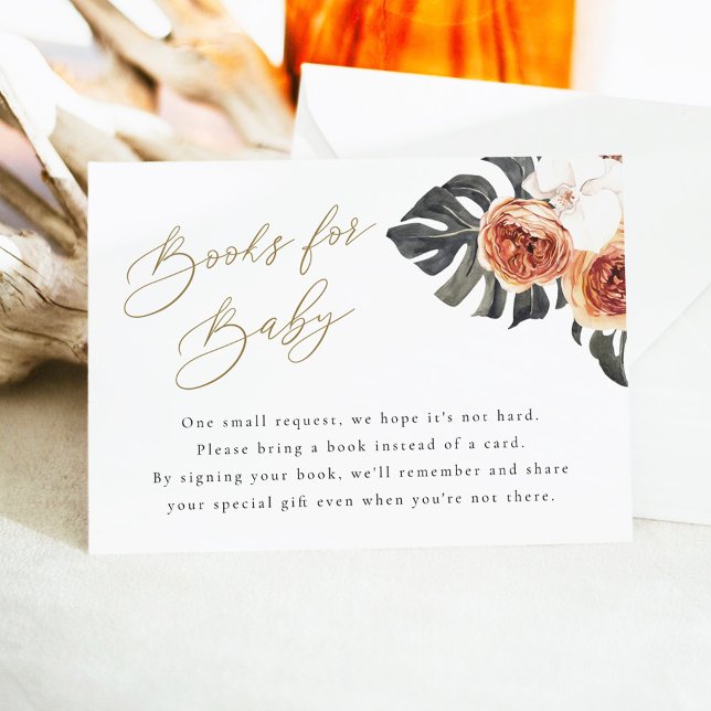 KINSLEY Boho Terracotta Bokar för Baby-kort Inbjudningar (Skapare uppladdad)
