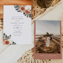 KINSLEY Tropical Boho Terracotta Photo Bröllop