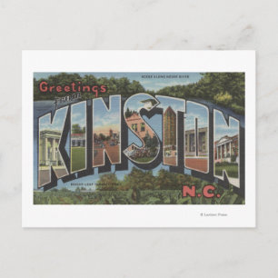 Kinston, North Carolina - Large Brev Scenes Vykort