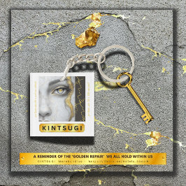 KINTSUGI-akrylisk nyckelkedja