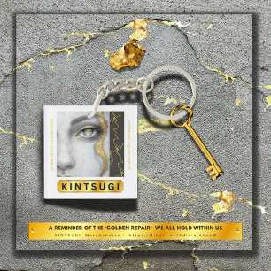 KINTSUGI-akrylisk nyckelkedja