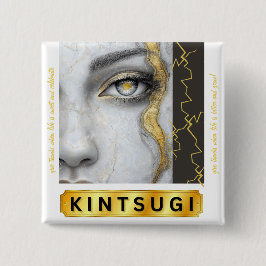 Kintsugi Button av Poet Adiela Akoo Knapp