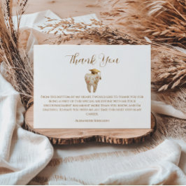 Kintsugi Floral Tooth Graduation Party Tack Kort