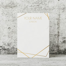 Kintsugi guld geometric jewelry visning card