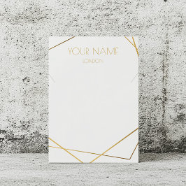 Kintsugi guld geometric jewelry visning card visitkort