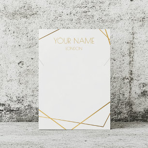 Kintsugi guld geometric jewelry visning card visitkort