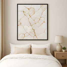 Kintsugi Hjärtat av Kärlek Poster