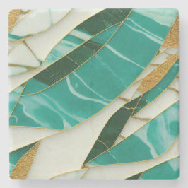 Kintsugi Jade och Marble Stenunderlägg