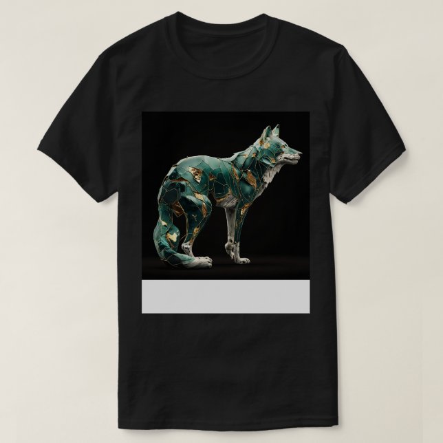 Kintsugi Jade Varg Aof Strength och Resilience 1 T Shirt (Design framsida)