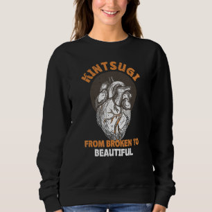 Kintsugi Japansk reparationsaffär Golden Heart T Shirt