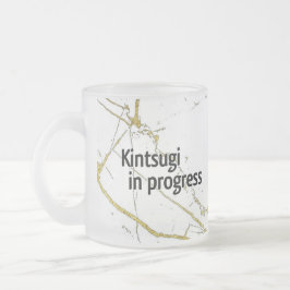 Kintsugi mug crystal frostad glasmugg