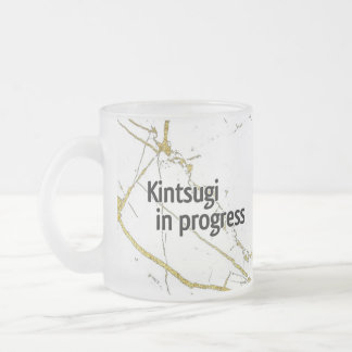 Kintsugi mug crystal frostad glasmugg