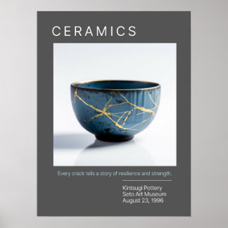 Kintsugi Pottery Poster Series | GRÅTT