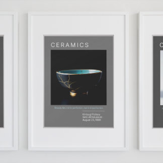 Kintsugi Pottery Poster Series | GRÅTT