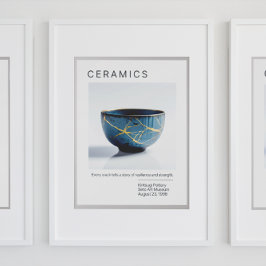 Kintsugi Pottery Poster Series | Vit