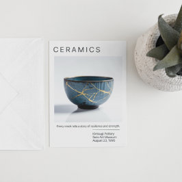 Kintsugi Pottery-vykort Vykort