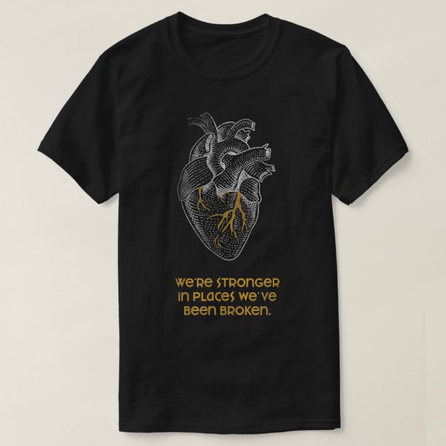 Kintsugi Starger när japansk pottery Rep. T Shirt (Design framsida)