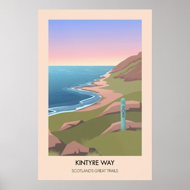 Kintyre Way Scotlands Great Trails Affisch (Framsidan)