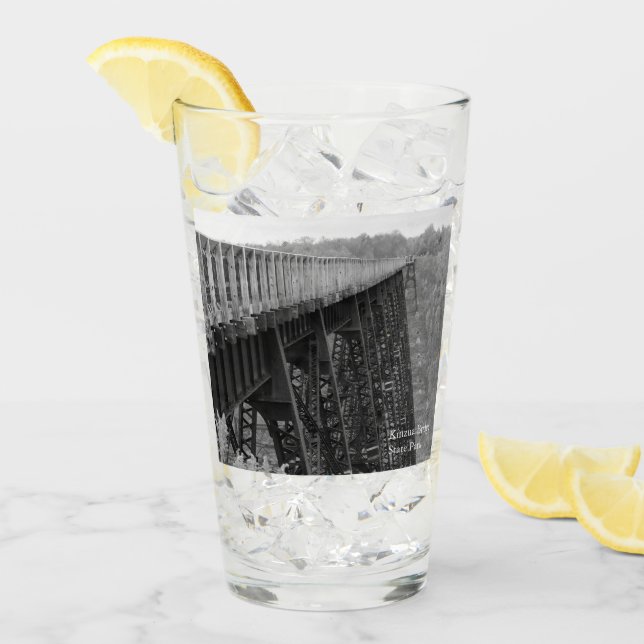 Kinzua Bridge Skypromenader Souvenir Glaskopp (Framsida Ice)