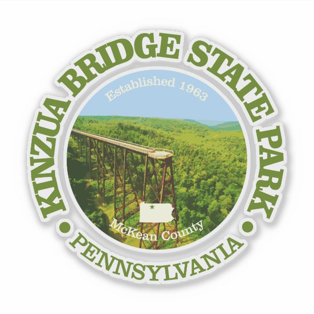 Kinzua Bridge SP Klistermärken (Framsida)