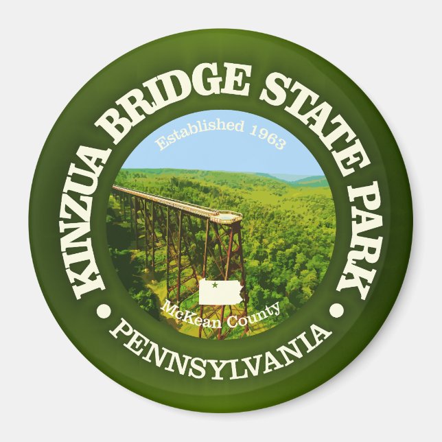 Kinzua Bridge SP Magnet (Framsidan)