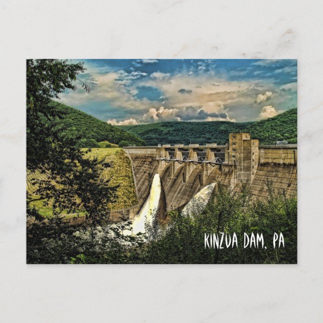 KINZUA DAM, PA VYKORT (Framsida)