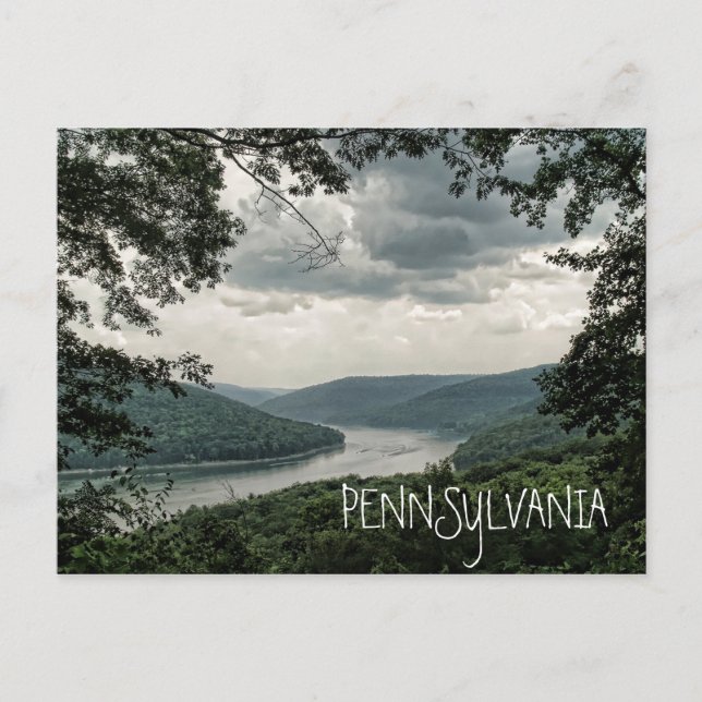 Kinzua-reservoaren i PENNSYLVANIA Vykort (Framsida)