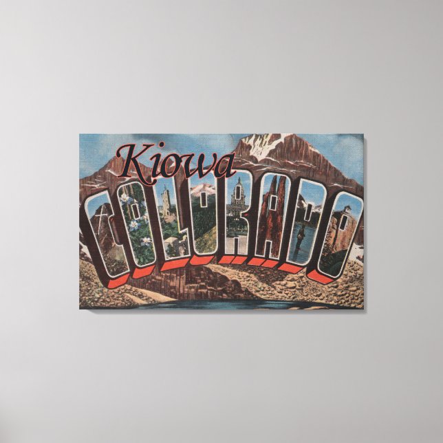 Kiowa, ColoradoLarge Brev ScenesKiowa, CO Canvastryck (Framsida)