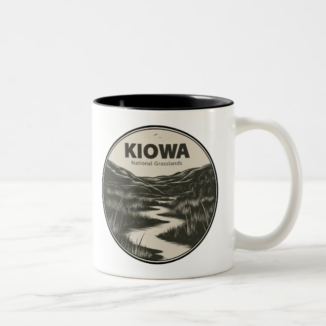 Kiowa National Grasslands Stream Två-Tonad Mugg (Höger)