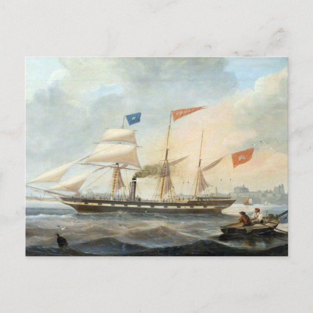 Kipperskeppet Marshall 1847 Vykort (Framsida)