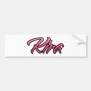 Kira faderade rosa Aufkleber Sticker Bildekal