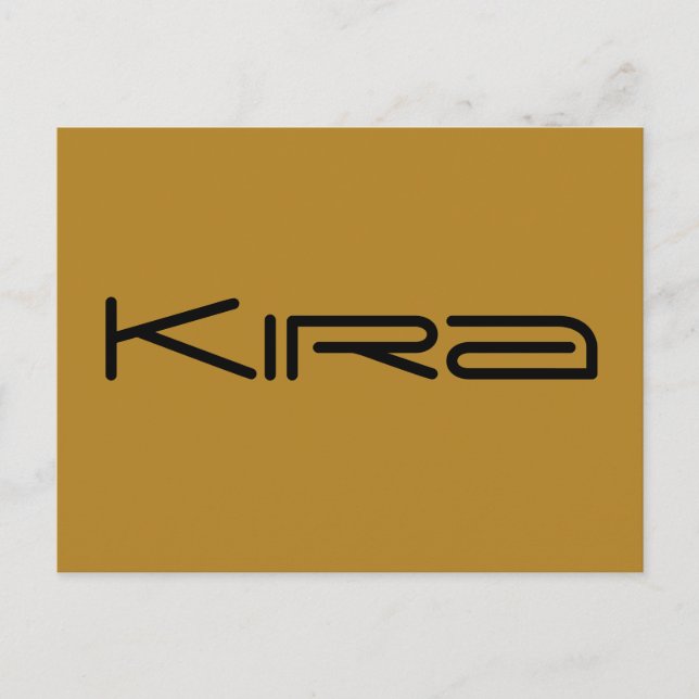 Kira, tecken från Orphan Black,geometriskt teckens Vykort (Framsida)