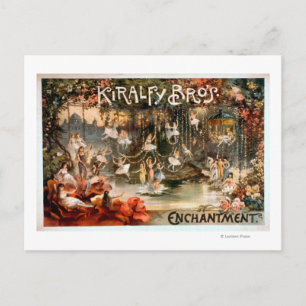 Kiralfy Brothers Enchantment Theatrical Poster Vykort