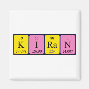 Kiran-magnet bord namn magnet