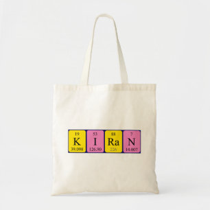 Kiran Perian bord namn tote bag Tygkasse