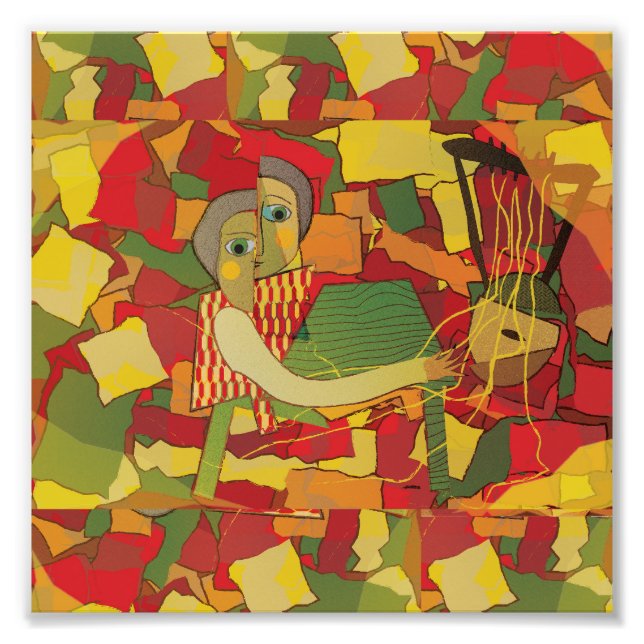 Kirar Melody in Fragments Fototryck (Framsidan)