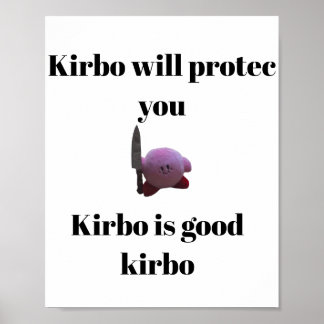 Kirby med knivar poster