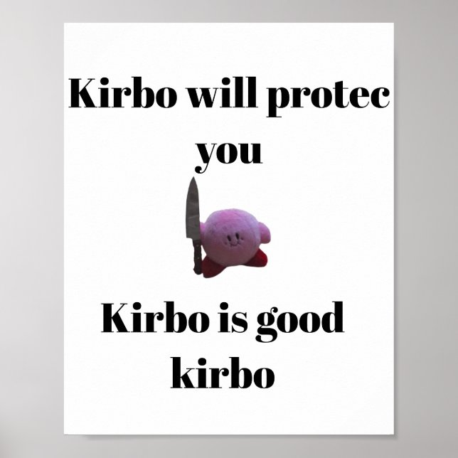 Kirby med knivar poster (Framsidan)