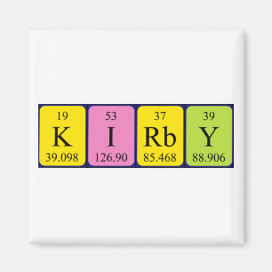 Kirby Periby bord namn magnet