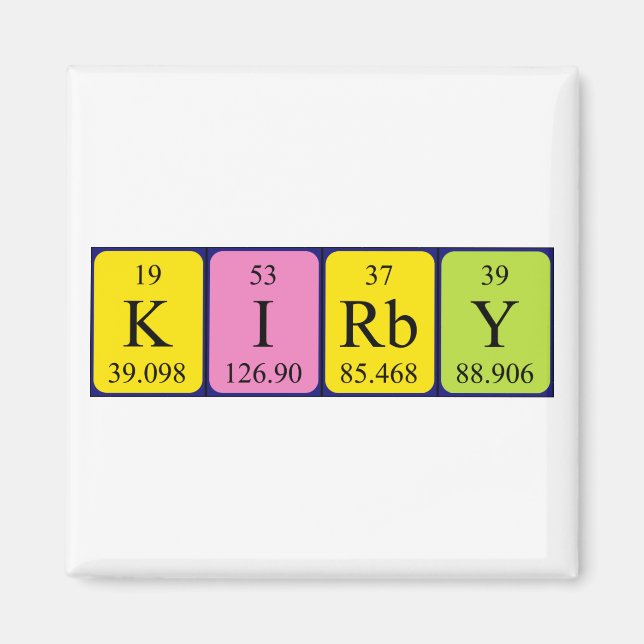 Kirby Periby bord namn magnet (Framsidan)